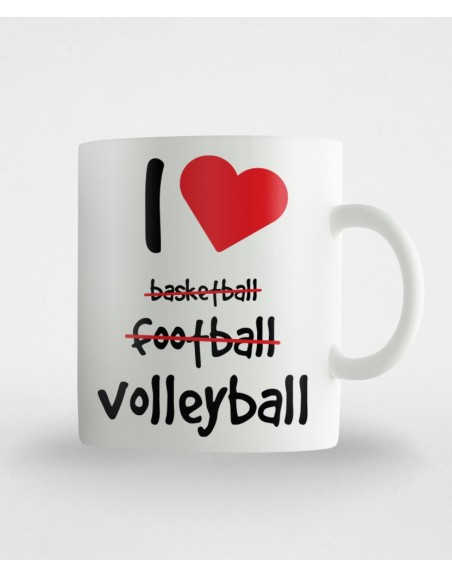 Kubek I ♥ volleyball